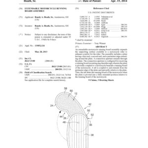 Extendable Motorcycle Running Board Assembly