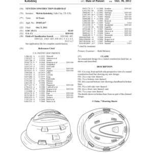 Vented Construction Hard Hat
