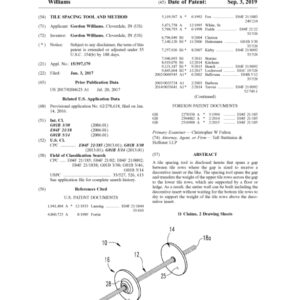 TILE SPACING TOOL AND METHOD