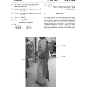TWO TONED GOWNS FOR OPERATING ROOM PERSONNEL